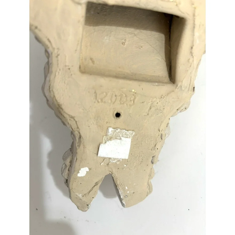 Vintage Cupid Angel Cherub Sconce Wall Bracket Sculpture Shelf plaster